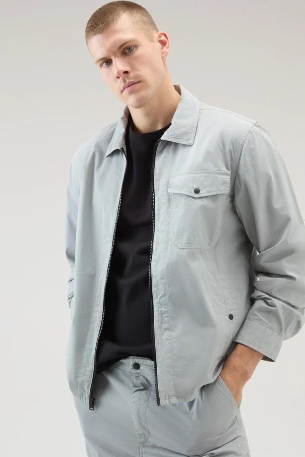 WOOLRICH CFWOOS0113 OVERSHIRT-MINERAL GREY