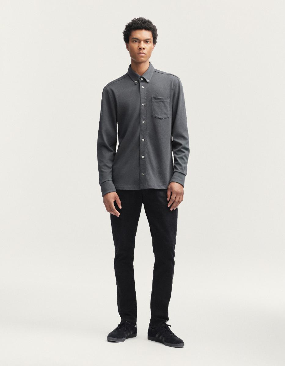 Denham Bridge shirt-magnet grey